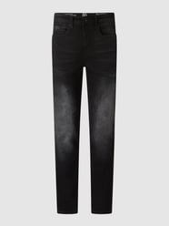 Relaxed fit jeans met stretch, model 'Baxter' van Lerros Grijs / zwart - 36