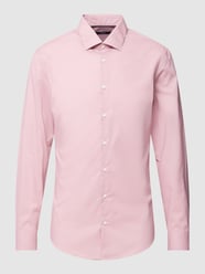 Slim Fit Business-Hemd mit Haifischkragen von Jake*s Rosa - 36