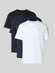 Zestaw t-shirtów o kroju regular fit z czystej bawełny w wielopaku: 3 szt. od Marc O'Polo - 8