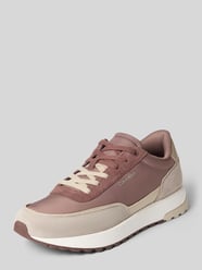 Low Top Sneaker aus echtem Leder von CK Calvin Klein Beige - 2