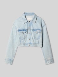 Kurtka jeansowa o krótkim kroju z czystej bawełny od Calvin Klein Jeans - 31
