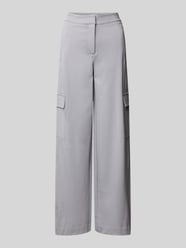 Baggy Fit Stoffhose mit Cargotaschen Modell 'IMONSE' von ICHI Grau - 40