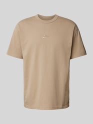 T-Shirt mit Label-Stitching von Nike Beige - 7