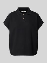 T-Shirt mit Umlegekragen von Marc O'Polo Denim Schwarz - 43