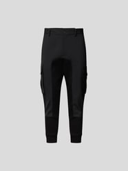 Hose mit Kontrastbesatz von Dsquared2 Grau / Schwarz - 31