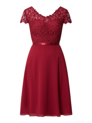 Cocktailkleid aus Mesh und Spitze  von Luxuar Bordeaux - 6