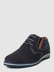 Halbschuhe mit Label-Details Modell 'Ciro' von bugatti Blau - 34