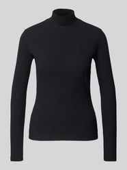 Longsleeve mit Stehkragen Modell 'Driza' von HUGO Schwarz - 30