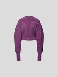 Cropped Pullover mit Puffärmeln von ROTATE BIRGER CHRISTENSEN Rosa - 3