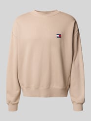 Regular fit sweatshirt van puur katoen van Tommy Jeans Beige - 47