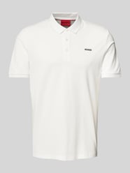 Poloshirt mit Label-Print Modell 'Donos' von HUGO Beige - 5