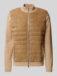 Hybrid Cardigan mit Zweiwege-Reißverschluss von Fynch-Hatton Beige - 43