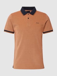 Poloshirt met labelstitching van Gant Oranje - 47