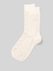 Socken mit elastischem Bund im 2er-Pack von JOOP! Collection Beige - 47