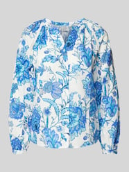 Bluse mit floralem Muster von Emily Van den Bergh Blau - 42