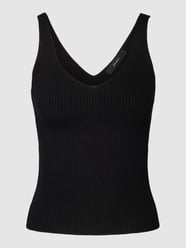 Top met diepe V-hals, model 'GLORY' van Vero Moda Zwart - 32