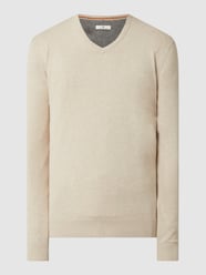 Pullover mit V-Ausschnitt von Tom Tailor Beige - 36