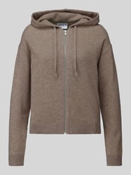Regular fit gebreid jack van puur kasjmier van Jake*s Casual Beige - 46