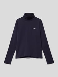 Longsleeve mit Rollkragen Modell 'SHIELD' von Gant Blau - 22