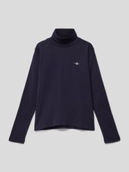 Longsleeve mit Rollkragen Modell 'SHIELD' von Gant Blau - 13