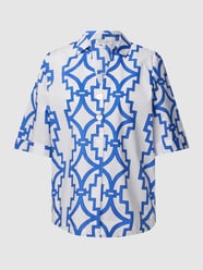 Bluse mit Allover-Muster von Christian Berg Woman Weiß - 33