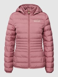 Gewatteerd jack met labelprint, model 'GIUBBOTTO' van EA7 Emporio Armani Roze - 14