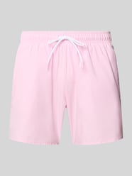 regular fit zwembroek met logodetails model 'ICONIC' van BOSS Fuchsia - 38