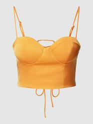 Crop Top mit vorgeformten Cups von Gina Tricot Orange - 19