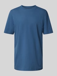 Regular Fit T-Shirt in Piqué-Optik von Tom Tailor Blau - 4