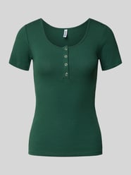 Slim Fit T-Shirt aus Baumwoll-Mix Modell 'KITTE' von Pieces - 39