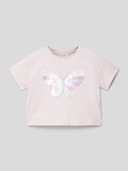 T-Shirt mit Motiv-Print Modell 'magic' von Mango Rosa - 41