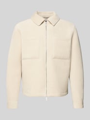 Overhemdjack met ritssluiting van JAKE*S STUDIO MEN Beige - 15