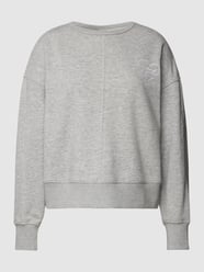 Sweatshirt met motiefstitching, model 'Valentinstag' van comma Casual Identity Grijs - 36