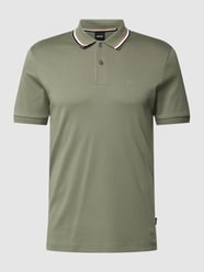 Poloshirt mit Kontraststreifen Modell 'Penrose' von BOSS Grün - 46