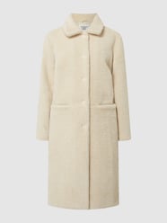 Lange jas van teddybont, model 'Moussy' van Another Label Wit - 28