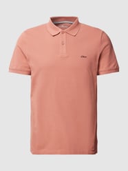 Poloshirt mit Label-Stitching von s.Oliver RED LABEL Rot - 43