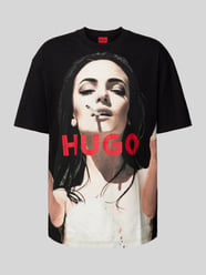 T-Shirt mit Label-Print Modell 'DUWEDIE' von HUGO - 8