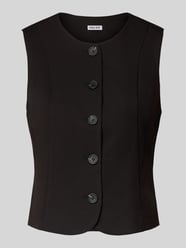 Kamizelka o kroju shaped fit z dodatkiem wiskozy model 'KAMIL' od PIECES - 9