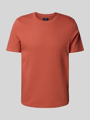 T-Shirt mit geripptem Rundhalsausschnitt von MCNEAL Orange - 24
