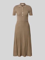 Polokleid aus Viskose-Mix mit Knopfleiste von MICHAEL Michael Kors Beige - 28