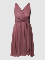 Cocktailkleid in Wickel-Optik von TROYDEN COLLECTION Lila - 36