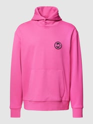 Hoodie met labeldetail, model 'VICTORY' van Michael Kors Fuchsia - 44