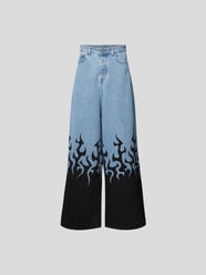 Jeans mit Motiv-Print von VETEMENTS Blau - 16