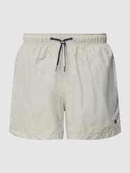 Badehose mit Label-Stitching Modell 'Gregory' von MCNEAL Grau - 18