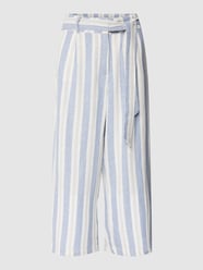 Leinenhose mit Bindegürtel Modell 'CARO' von Only Blau - 12