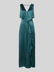 Midi-jurk met V-hals, model 'EXPLORE' van comma - 16