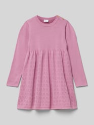 Midikleid mit Rundhalsausschnitt Modell 'OSILLA' von Name It Rosa - 11