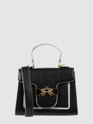 Handtasche in Leder-Optik Modell 'Morena' von La Martina Grau / Schwarz - 16