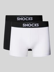 Trunks mit elastischem Logo-Bund im 2er-Pack von Snocks Schwarz - 4