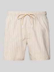 Zwembroek van sneldrogend materiaal van BOSS Beige - 11